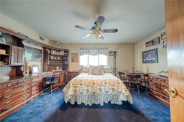 3098 Clay Pike St, Sewickley Twp, PA 15637 - carpeted bedroom with an office area and ceiling fan