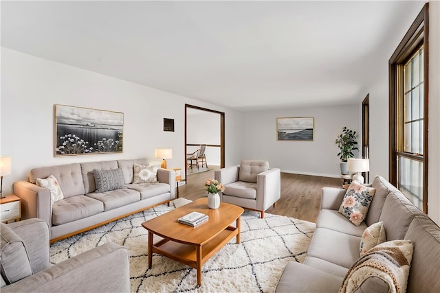 4117 Kellington Ct, Murrysville, PA 15668 - living area featuring wood finished floors and baseboards