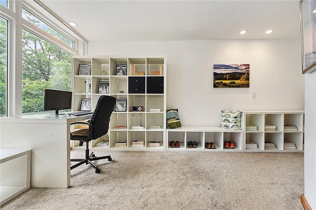 2219 Beechwood Blvd, Squirrel Hill, PA 15217 - carpeted home office with recessed lighting