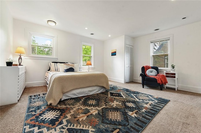 2219 Beechwood Blvd, Squirrel Hill, PA 15217 - carpeted bedroom featuring baseboards and recessed lighting