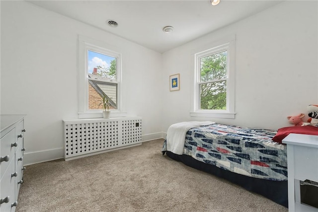 2219 Beechwood Blvd, Squirrel Hill, PA 15217 - carpeted bedroom featuring baseboards and radiator heating unit