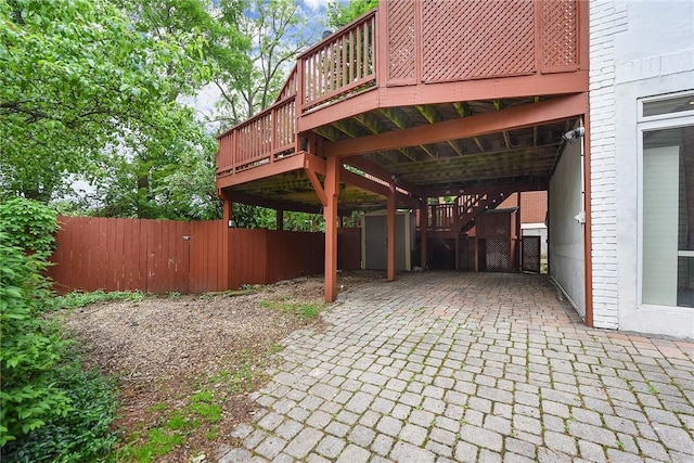 2219 Beechwood Blvd, Squirrel Hill, PA 15217 - view of patio / terrace featuring a deck and stairs