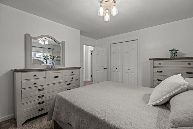 1509 Ingomar Heights Rd, Franklin Park, PA 15237 - bedroom with dark colored carpet, a closet, and baseboards