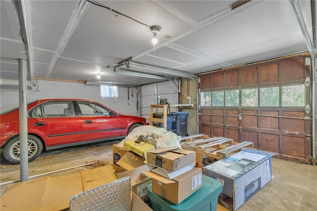 9895 Willow Dr, Mccandless, PA 15090 - garage featuring concrete block wall