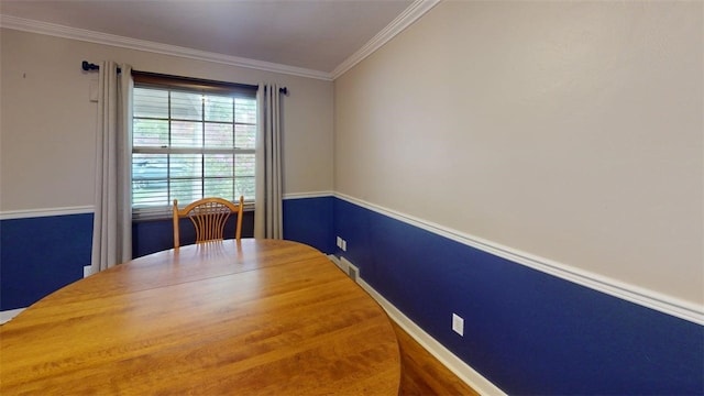 227 Ridge Ave, Forest Hills Boro, PA 15221 - unfurnished dining area featuring ornamental molding