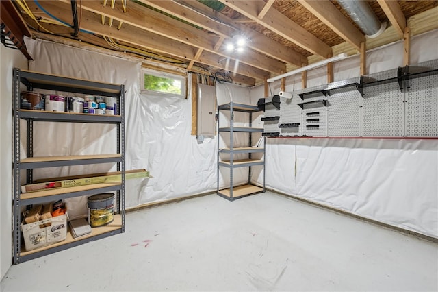 821 Westminster Ln, Cranberry Twp, PA 16066 - below grade area featuring electric panel