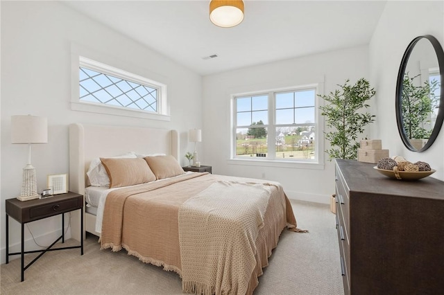 205 Rothaar Ct, Peters Twp, PA 15367 - bedroom with multiple windows, light colored carpet, and baseboards