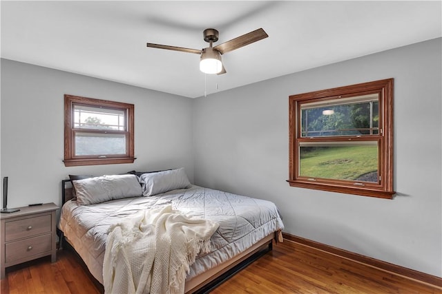 360 Orr Ave, Allegheny Twp, PA 15613 - bedroom with wood finished floors and a ceiling fan