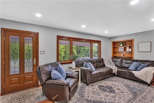 360 Orr Ave, Allegheny Twp, PA 15613 - living room with recessed lighting and wood finished floors