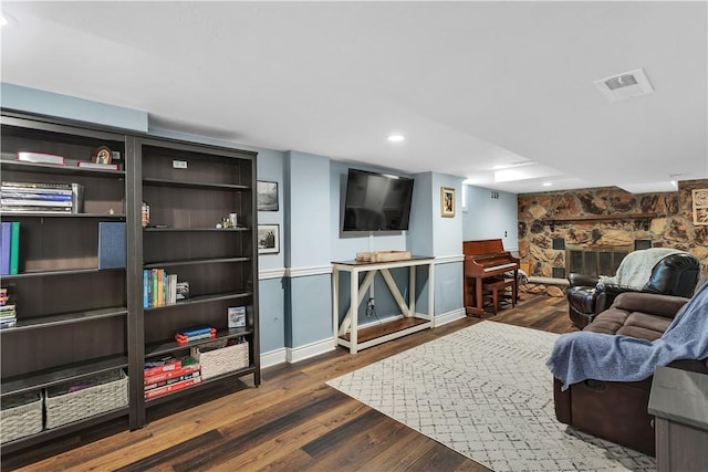 360 Orr Ave, Allegheny Twp, PA 15613 - living area with wood finished floors and recessed lighting