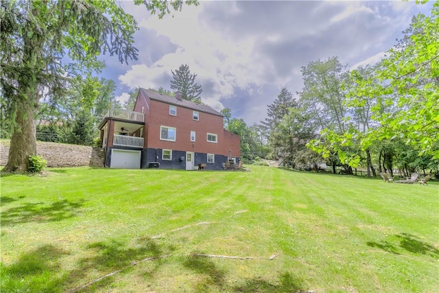 5125 Curry Rd, Baldwin Boro, PA 15236 - view of green lawn featuring a balcony