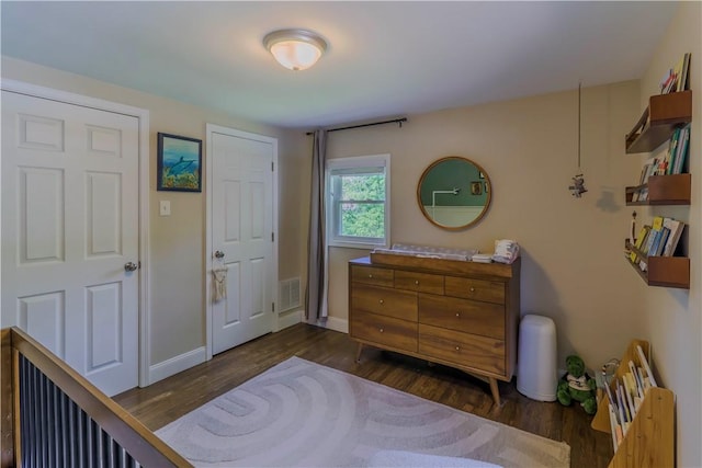 5125 Curry Rd, Baldwin Boro, PA 15236 - bedroom with dark wood finished floors and baseboards