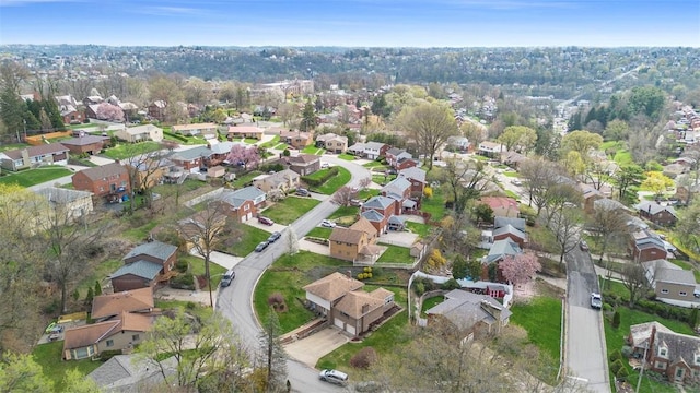 1111 Oriole Dr, Green Tree, PA 15220 - aerial overview of property's location featuring nearby suburban area