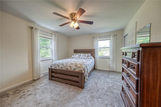 106 Richard Dr, Ross Twp, PA 15237 - bedroom with carpet, baseboards, and ceiling fan