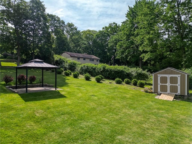 106 Richard Dr, Ross Twp, PA 15237 - view of grassy yard with a gazebo