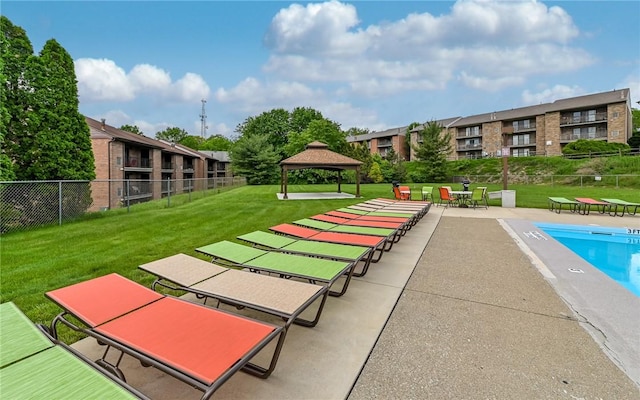 1556 Fairmont St, Wilkinsburg, PA 15221 - view of swimming pool with a gazebo