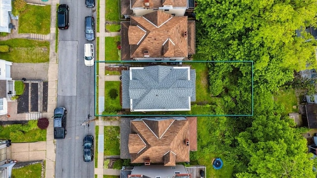 639 Tingley Ave, Bellevue, PA 15202 - aerial overview of property's location with property parcel outlined
