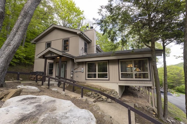 2226 County Line Rd, Donegal Wml, PA 15622 - view of front of home with a chimney