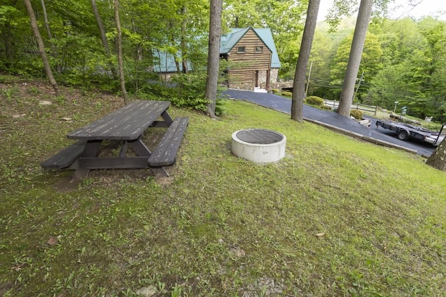 2226 County Line Rd, Donegal Wml, PA 15622 - view of grassy yard featuring a wooded view