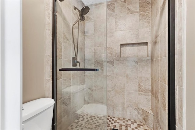 9264 Marshall, Cranberry Twp, PA 16066 - bathroom with a stall shower and toilet