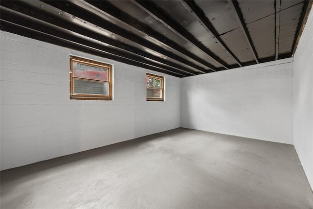 220 Cortina Way, Overbrook, PA 15234 - basement featuring concrete block wall