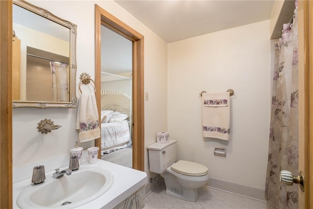 110 Ardennes Ct, Trafford, PA 15085 - full bath with toilet, vanity, and tile patterned flooring