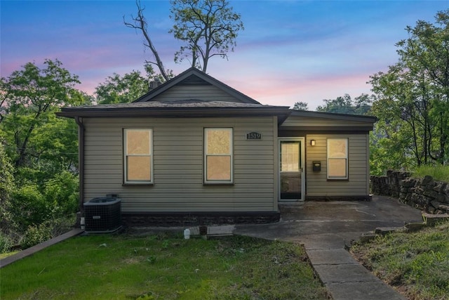 1519 Belasco Ave, Beechview, PA 15216 - rear view of property featuring central AC, a patio, and a yard