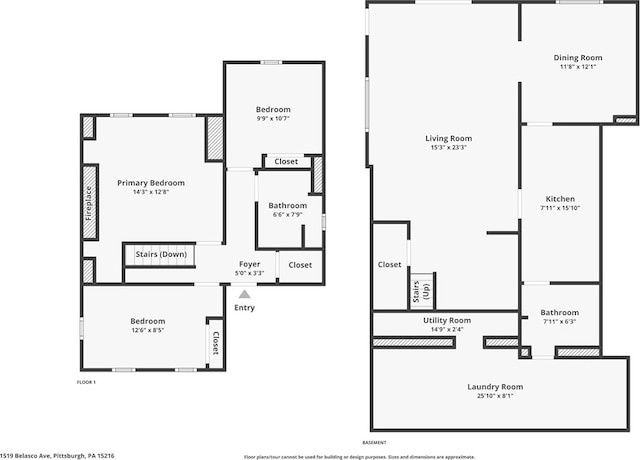 1519 Belasco Ave, Beechview, PA 15216 - property floor plan