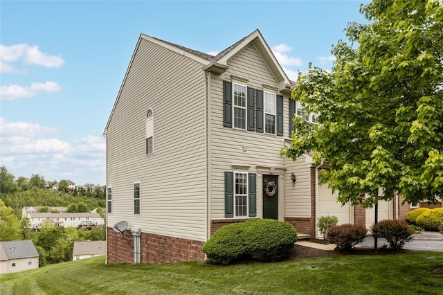 190 Southern Valley Ct, Adams Twp, PA 16046 - view of front facade featuring brick siding and a front yard