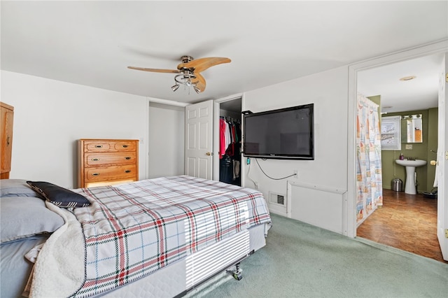 1194-1226 Lewis Ave, Robinson Twp Nwa, PA 15108 - bedroom featuring carpet floors, a sink, and ceiling fan