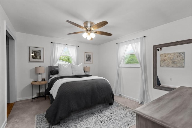 887 E Arcadia Dr, Mccandless, PA 15237 - bedroom featuring light carpet and a ceiling fan