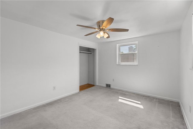 887 E Arcadia Dr, Mccandless, PA 15237 - unfurnished bedroom featuring a closet, carpet flooring, and ceiling fan