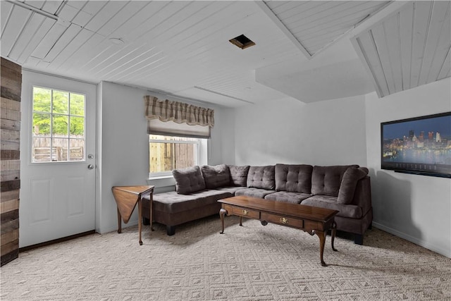 887 E Arcadia Dr, Mccandless, PA 15237 - carpeted living room with wooden walls