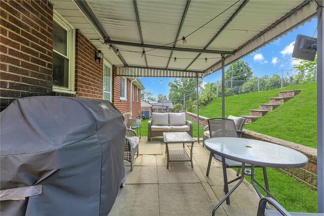 1520 Worcester Dr, Pittsburgh, PA 15243 - view of patio / terrace with grilling area and an outdoor hangout area