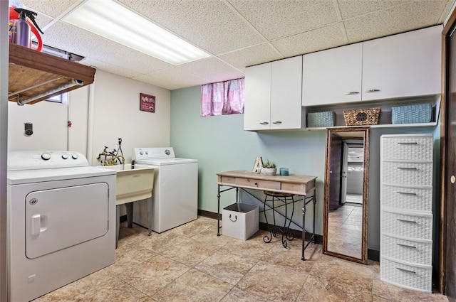 3500 Willett, Baldwin Boro, PA 15227 - laundry area with independent washer and dryer and cabinet space
