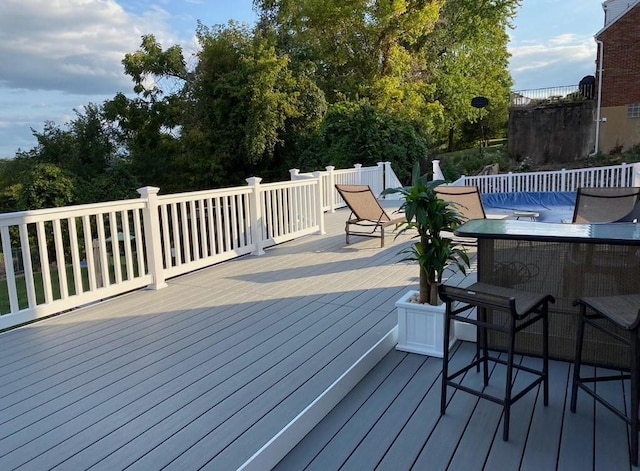 3500 Willett, Baldwin Boro, PA 15227 - wooden deck with outdoor dining space