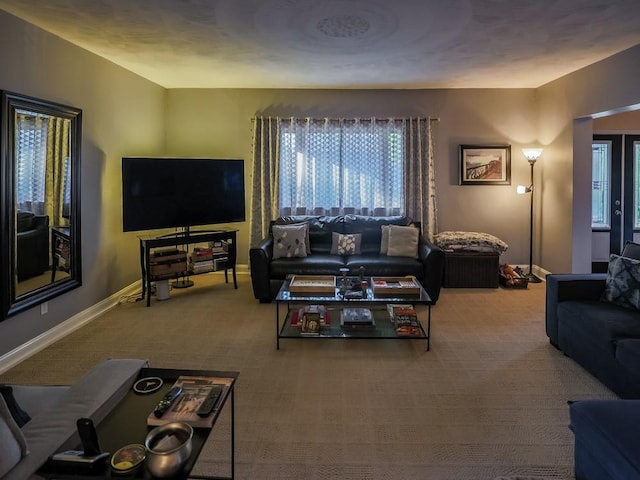 204 Biddle Ave, Regent Square, PA 15221 - living room with carpet flooring and baseboards