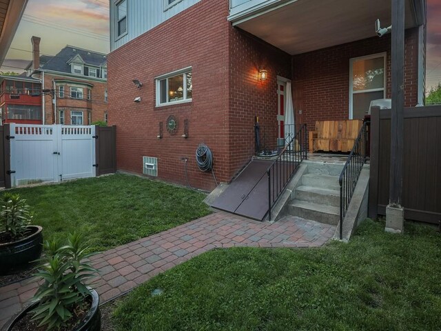 204 Biddle Ave, Regent Square, PA 15221 - view of side of home with brick siding and a gate