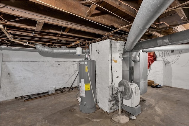 2914 5th Ave, Beaver Falls, PA 15010 - unfinished basement with water heater