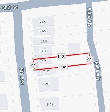 2914 5th Ave, Beaver Falls, PA 15010 - map / location of property area