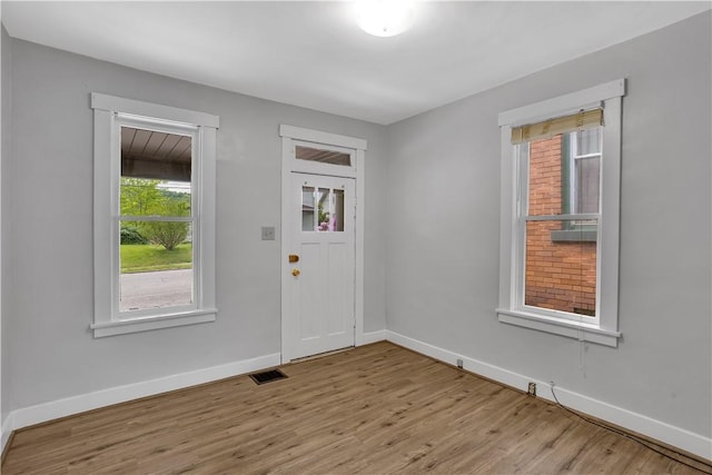 2914 5th Ave, Beaver Falls, PA 15010 - foyer with wood finished floors and baseboards