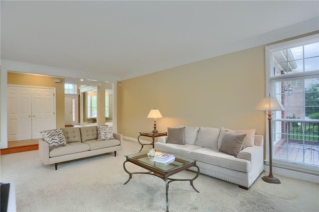 606 Adare Ct, Cranberry Twp, PA 16066 - living room with plenty of natural light and light carpet