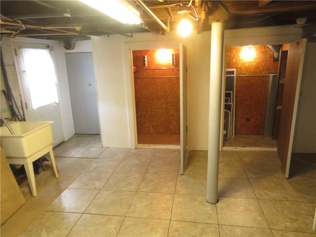 629 Freeport Rd, Jefferson Twp But, PA 16002 - below grade area with light tile patterned flooring