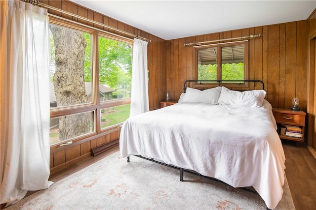 906 Aztec Trl, Coolspring Twp, PA 16137 - bedroom with wooden walls and wood finished floors