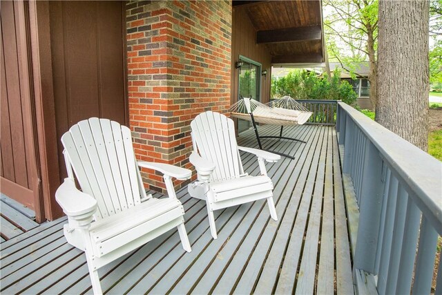 906 Aztec Trl, Coolspring Twp, PA 16137 - view of wooden deck