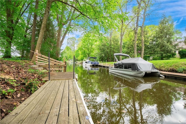 906 Aztec Trl, Coolspring Twp, PA 16137 - dock area with a water view and view of scattered trees