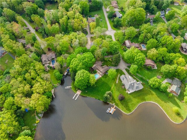 906 Aztec Trl, Coolspring Twp, PA 16137 - bird's eye view of a nearby body of water and a tree filled landscape