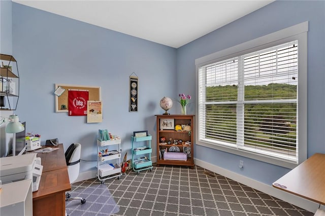 5525 Fontana Ct, Murrysville, PA 15632 - carpeted home office featuring baseboards