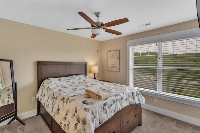 5525 Fontana Ct, Murrysville, PA 15632 - bedroom featuring light carpet, baseboards, and ceiling fan