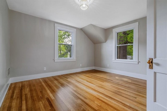 212 Orchard Pl, Sewickley, PA 15143 - bonus room featuring wood finished floors, vaulted ceiling, and baseboards